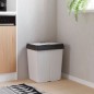 vidaXL Duo Mülleimer Weiß 2x25 L vidaXL Duo Mülleimer Weiß 2x25 L