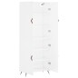 Highboard Hochglanz-Weiß 69,5x34x180 cm Holzwerkstoff Highboard Hochglanz-Weiß 69,5x34x180 cm Holzwerkstoff