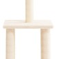 vidaXL Kratzbaum mit Sisal-Kratzsäulen Creme 85,5 cm vidaXL Kratzbaum mit Sisal-Kratzsäulen Creme 85,5 cm