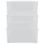 vidaXL Aufbewahrungsboxen Kunststoff 3 Stk. 25 L Stapelbar vidaXL Aufbewahrungsboxen Kunststoff 3 Stk. 25 L Stapelbar