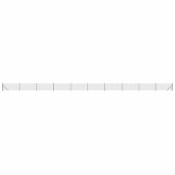 vidaXL Maschendrahtzaun mit Bodenflansch Anthrazit 0,8x25 m