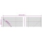 vidaXL Maschendrahtzaun mit Bodenflansch Anthrazit 1,8x25 m vidaXL Maschendrahtzaun mit Bodenflansch Anthrazit 1,8x25 m