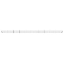 vidaXL Maschendrahtzaun mit Bodenflansch Anthrazit 1,1x25 m
