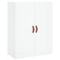 Highboard Hochglanz-Weiß 69,5x34x180 cm Holzwerkstoff Highboard Hochglanz-Weiß 69,5x34x180 cm Holzwerkstoff