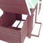 vidaXL Hühnerstall mit Legenest Mokka 190x72x102 cm Tanne Massivholz vidaXL Hühnerstall mit Legenest Mokka 190x72x102 cm Tanne Massivholz