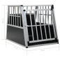 vidaXL Hundetransportbox mit Einzeltür 65 x 91 x 69,5 cm vidaXL Hundetransportbox mit Einzeltür 65 x 91 x 69,5 cm