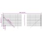 vidaXL Maschendrahtzaun Grün 1,8x25 m Verzinkter Stahl vidaXL Maschendrahtzaun Grün 1,8x25 m Verzinkter Stahl