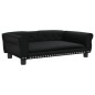 vidaXL Hundebett Schwarz 95x55x30 cm Kunstleder vidaXL Hundebett Schwarz 95x55x30 cm Kunstleder