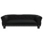 vidaXL Hundebett Schwarz 95x55x30 cm Kunstleder vidaXL Hundebett Schwarz 95x55x30 cm Kunstleder