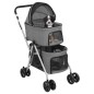 vidaXL Hundewagen für 2 Hunde Faltbar Grau 83x48x97 cm Oxford-Gewebe vidaXL Hundewagen für 2 Hunde Faltbar Grau 83x48x97 cm Oxford-Gewebe
