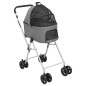 vidaXL Hundewagen für 2 Hunde Faltbar Grau 83x48x97 cm Oxford-Gewebe vidaXL Hundewagen für 2 Hunde Faltbar Grau 83x48x97 cm Oxford-Gewebe