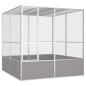 vidaXL Vogelkäfig Grau 213,5x217,5x211,5 cm Verzinkter Stahl vidaXL Vogelkäfig Grau 213,5x217,5x211,5 cm Verzinkter Stahl