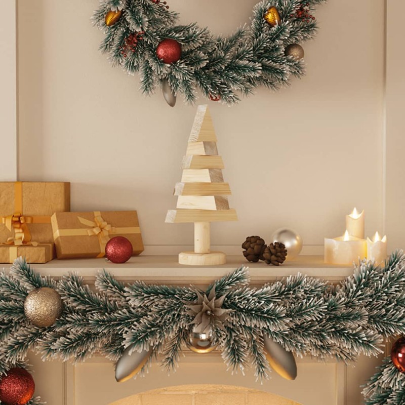 vidaXL Deko-Weihnachtsbäume 2 Stk. Holz 30 cm Massivholz Kiefer vidaXL Deko-Weihnachtsbäume 2 Stk. Holz 30 cm Massivholz Kiefer