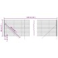 vidaXL Maschendrahtzaun Grün 2x10 m Verzinkter Stahl vidaXL Maschendrahtzaun Grün 2x10 m Verzinkter Stahl
