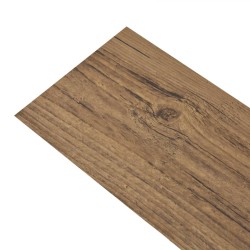 vidaXL PVC Laminat Dielen Selbstklebend 5,02 m² 2 mm Walnuss-Braun