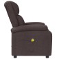 vidaXL Ohrensessel mit Massagefunktion Dunkelbraun Stoff vidaXL Ohrensessel mit Massagefunktion Dunkelbraun Stoff