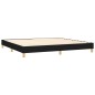 vidaXL Boxspringbett mit Matratze Schwarz 200x200 cm Stoff vidaXL Boxspringbett mit Matratze Schwarz 200x200 cm Stoff