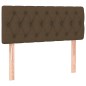 vidaXL Boxspringbett mit Matratze Dunkelbraun 90x200 cm Stoff vidaXL Boxspringbett mit Matratze Dunkelbraun 90x200 cm Stoff