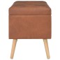 vidaXL Hocker mit Stauraum 3 Stk. Hellbraun Kunstleder vidaXL Hocker mit Stauraum 3 Stk. Hellbraun Kunstleder