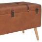 vidaXL Hocker mit Stauraum 3 Stk. Hellbraun Kunstleder vidaXL Hocker mit Stauraum 3 Stk. Hellbraun Kunstleder