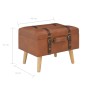vidaXL Hocker mit Stauraum 3 Stk. Hellbraun Kunstleder vidaXL Hocker mit Stauraum 3 Stk. Hellbraun Kunstleder