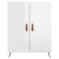 Highboard Hochglanz-Weiß 69,5x34x180 cm Holzwerkstoff Highboard Hochglanz-Weiß 69,5x34x180 cm Holzwerkstoff