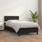 vidaXL Boxspringbett mit Matratze Schwarz 100x200 cm Kunstleder vidaXL Boxspringbett mit Matratze Schwarz 100x200 cm Kunstleder