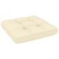 Garten-Ecksofa mit Creme Kissen Massivholz Kiefer Garten-Ecksofa mit Creme Kissen Massivholz Kiefer