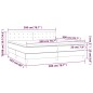 vidaXL Boxspringbett mit Matratze Weiß 200x200 cm Kunstleder vidaXL Boxspringbett mit Matratze Weiß 200x200 cm Kunstleder