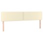 vidaXL Boxspringbett mit Matratze Creme 200x200 cm Kunstleder vidaXL Boxspringbett mit Matratze Creme 200x200 cm Kunstleder
