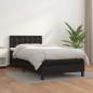 vidaXL Boxspringbett mit Matratze Schwarz 80x200 cm Kunstleder vidaXL Boxspringbett mit Matratze Schwarz 80x200 cm Kunstleder