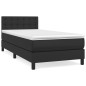 vidaXL Boxspringbett mit Matratze Schwarz 80x200 cm Kunstleder vidaXL Boxspringbett mit Matratze Schwarz 80x200 cm Kunstleder