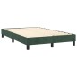vidaXL Boxspringbett mit Matratze Dunkelgrün 120x200 cm Samt vidaXL Boxspringbett mit Matratze Dunkelgrün 120x200 cm Samt