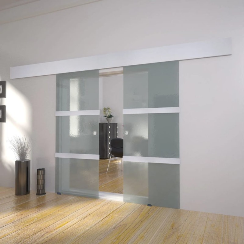 vidaXL Doppelschiebetür Glas vidaXL Doppelschiebetür Glas