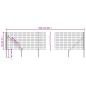 vidaXL Maschendrahtzaun mit Bodenhülsen Anthrazit 0,8x25 m vidaXL Maschendrahtzaun mit Bodenhülsen Anthrazit 0,8x25 m