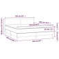 vidaXL Boxspringbett mit Matratze Dunkelblau 160x200 cm Samt vidaXL Boxspringbett mit Matratze Dunkelblau 160x200 cm Samt