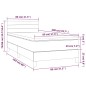vidaXL Boxspringbett mit Matratze Dunkelgrau 80x200 cm Samt vidaXL Boxspringbett mit Matratze Dunkelgrau 80x200 cm Samt