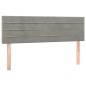 vidaXL Boxspringbett mit Matratze Hellgrau 140x200 cm Samt vidaXL Boxspringbett mit Matratze Hellgrau 140x200 cm Samt