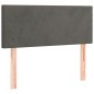 vidaXL Boxspringbett mit Matratze Dunkelgrau 90x190 cm Samt vidaXL Boxspringbett mit Matratze Dunkelgrau 90x190 cm Samt