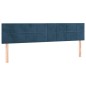 vidaXL Boxspringbett mit Matratze Dunkelblau 200x200 cm Samt vidaXL Boxspringbett mit Matratze Dunkelblau 200x200 cm Samt