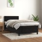 vidaXL Boxspringbett mit Matratze Schwarz 80x200 cm Samt vidaXL Boxspringbett mit Matratze Schwarz 80x200 cm Samt