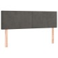 vidaXL Boxspringbett mit Matratze Dunkelgrau 140x200 cm Samt vidaXL Boxspringbett mit Matratze Dunkelgrau 140x200 cm Samt