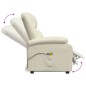 vidaXL Massagesessel mit Aufstehhilfe Creme Kunstleder vidaXL Massagesessel mit Aufstehhilfe Creme Kunstleder