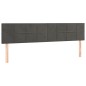 vidaXL Boxspringbett mit Matratze Dunkelgrau 180x200 cm Samt vidaXL Boxspringbett mit Matratze Dunkelgrau 180x200 cm Samt