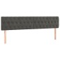 vidaXL Boxspringbett mit Matratze Dunkelgrau 180x200 cm Samt vidaXL Boxspringbett mit Matratze Dunkelgrau 180x200 cm Samt