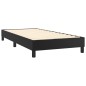 vidaXL Boxspringbett mit Matratze Schwarz 100x200 cm Kunstleder vidaXL Boxspringbett mit Matratze Schwarz 100x200 cm Kunstleder