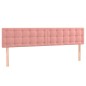 vidaXL Boxspringbett mit Matratze Rosa 160x200 cm Samt vidaXL Boxspringbett mit Matratze Rosa 160x200 cm Samt