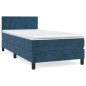vidaXL Boxspringbett mit Matratze Dunkelblau 90x200 cm Samt vidaXL Boxspringbett mit Matratze Dunkelblau 90x200 cm Samt
