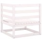 vidaXL Gartensofa 2-Sitzer mit Kissen Kiefer Massivholz Weiß vidaXL Gartensofa 2-Sitzer mit Kissen Kiefer Massivholz Weiß