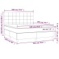 vidaXL Boxspringbett mit Matratze Dunkelgrau 180x200 cm Stoff vidaXL Boxspringbett mit Matratze Dunkelgrau 180x200 cm Stoff